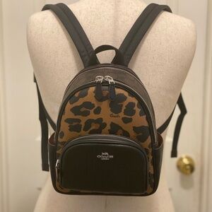 Leopard Mini Court Backpack